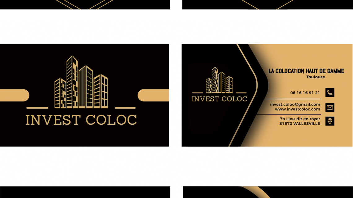 Carte de visite Invest Coloc